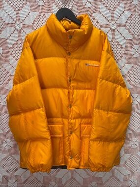 Polo Jeans Co. Ralph Lauren Orange Down Puffer Jacket L